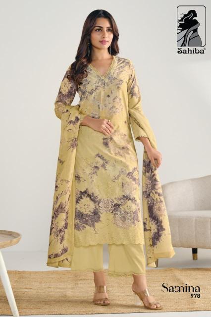 Sahiba samina Indian dress materials wholesale