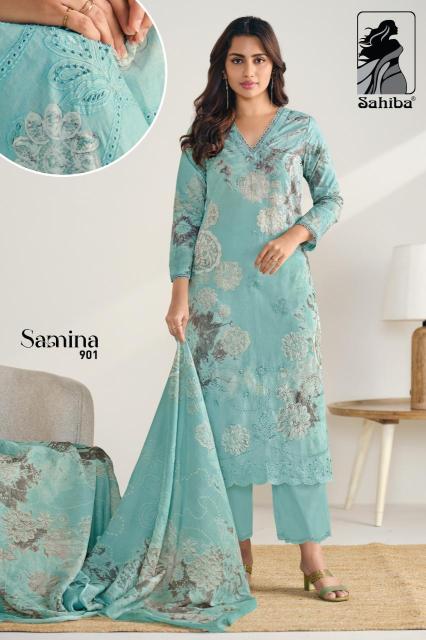 Sahiba samina Indian dress materials wholesale