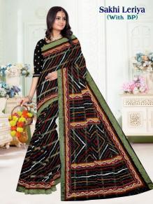 Sakhi leriya cotton printed Indian Saree manufacturer in Bangalore