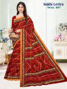 Sakhi leriya cotton printed Indian Saree manufacturer in Bangalore