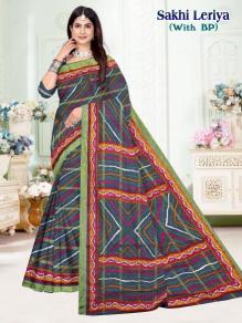 Sakhi leriya cotton printed Indian Saree manufacturer in Bangalore