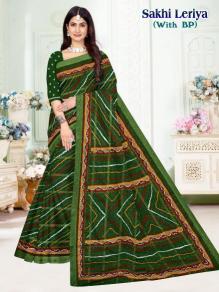 Sakhi leriya cotton printed Indian Saree manufacturer in Bangalore