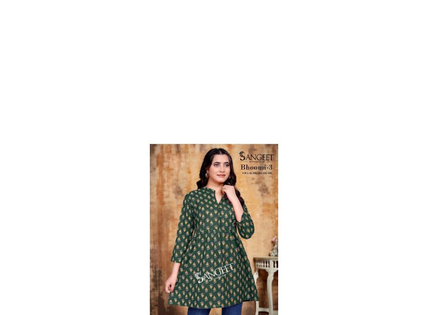 Sangeet Bhoomi vol 3 catalog kurti fabric manufacturers in SURAT