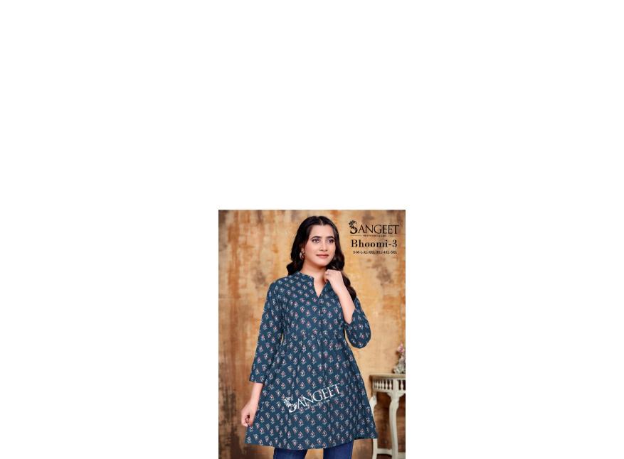 Sangeet Bhoomi vol 3 catalog kurti fabric manufacturers in SURAT