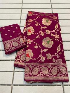 soft smooth banarasi khadi Saree wholesaler in Delhi
