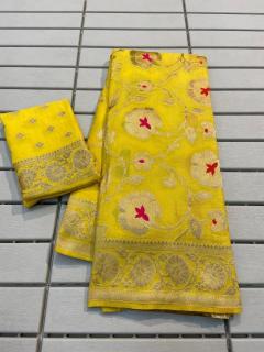 soft smooth banarasi khadi Saree wholesaler in Delhi