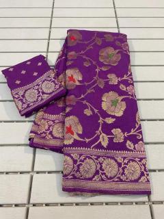 soft smooth banarasi khadi Saree wholesaler in Delhi