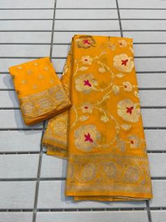 soft smooth banarasi khadi Saree wholesaler in Delhi