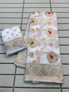 soft smooth banarasi khadi Saree wholesaler in Delhi