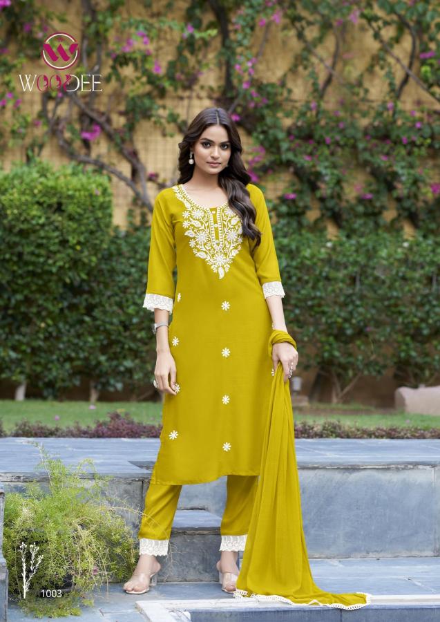 Woodee white lotus Kurtis with price in Hyderabad