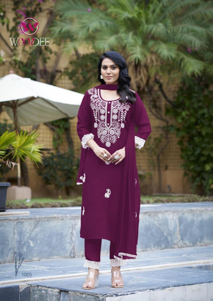 Woodee white lotus Kurtis with price in Hyderabad