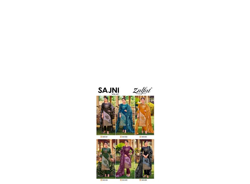 Zulfat Sajni Vol 7 Catalog cotton dress materials wholesale in Surat