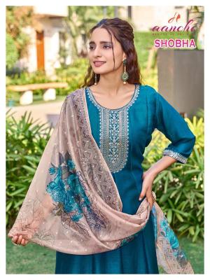 Aanchi shobha vichitra silk 3 Latest kurti designs for women