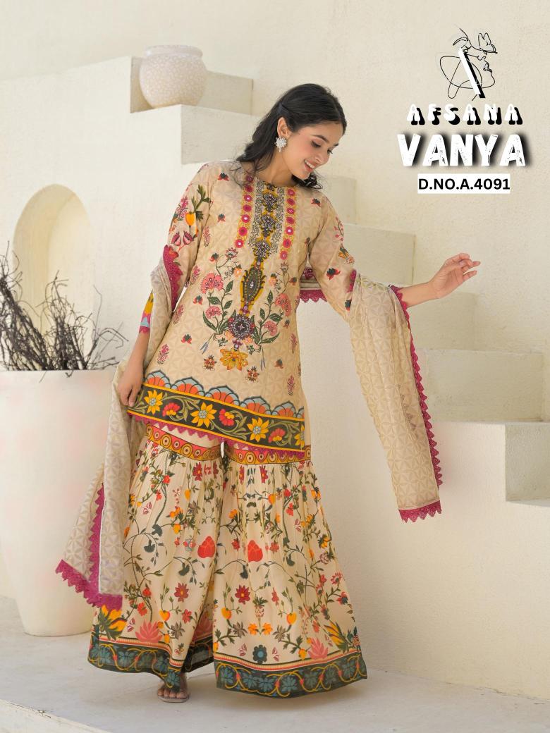Afsana vanya seemar gold Salwar Kameez Bulk Suppliers in Gujarat