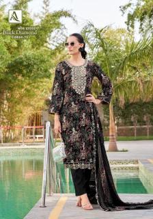 Alok suit black diamond 10 Designer dress material wholesale