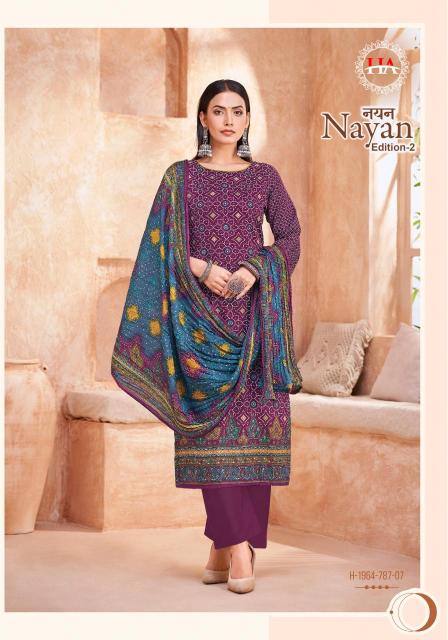 Alok suit nayan 2 Dress material online shopping in Ahmedabad