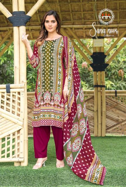 Alok suit sana noor 4 Surat dress materials wholesale