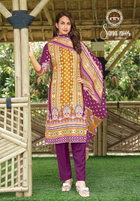 Alok suit sana noor 4 Surat dress materials wholesale