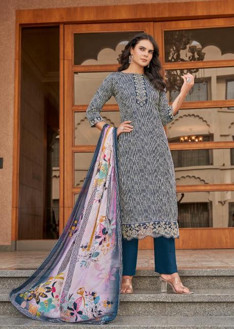 Alok suit super girl 2 Designer dress materials in Kolkata