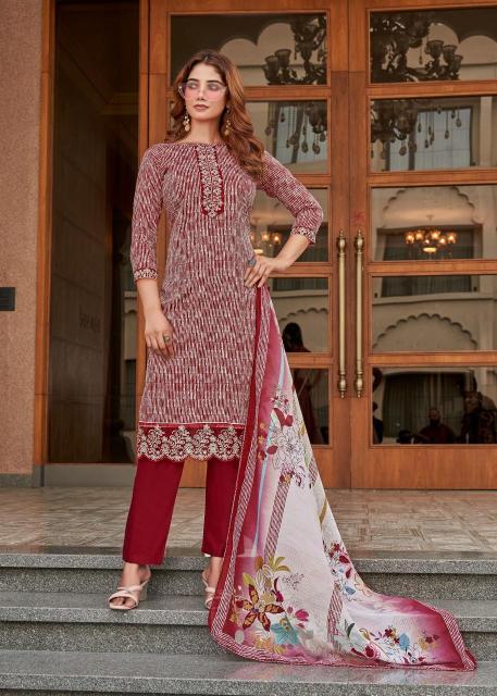 Alok suit super girl 2 Designer dress materials in Kolkata