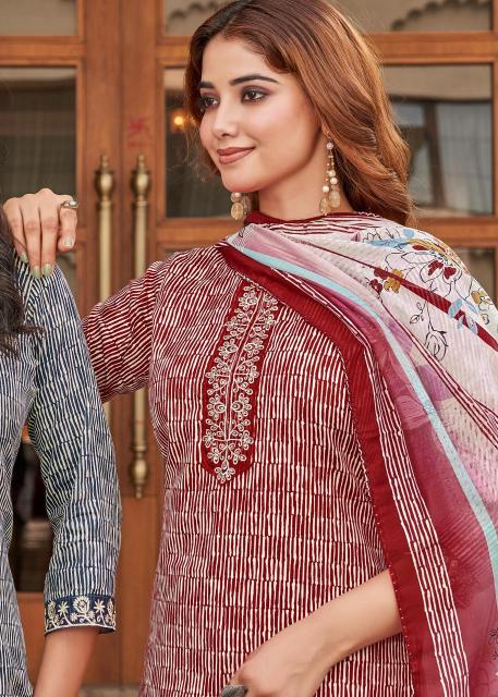 Alok suit super girl 2 Designer dress materials in Kolkata