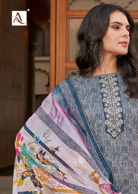 Alok suit super girl 2 Designer dress materials in Kolkata