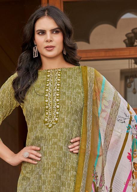 Alok suit super girl 2 Designer dress materials in Kolkata