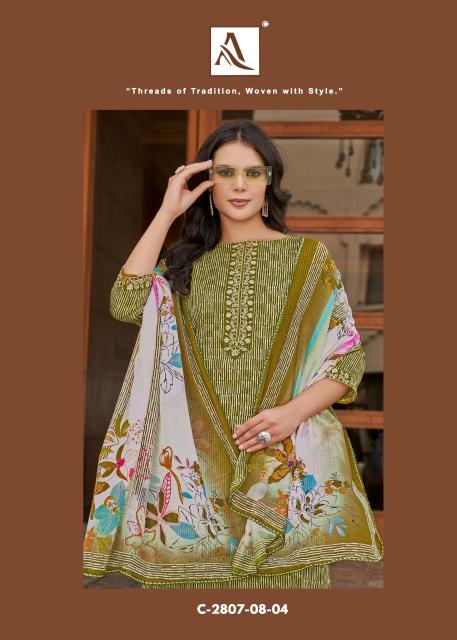Alok suit super girl 2 Designer dress materials in Kolkata