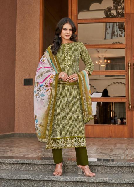 Alok suit super girl 2 Designer dress materials in Kolkata