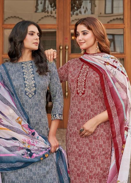 Alok suit super girl 2 Designer dress materials in Kolkata