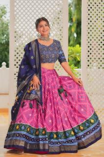 Amisha vol 2 Tussar Silk Silk lehenga choli manufacturers in India