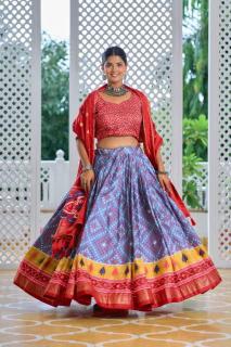 Amisha vol 2 Tussar Silk Silk lehenga choli manufacturers in India