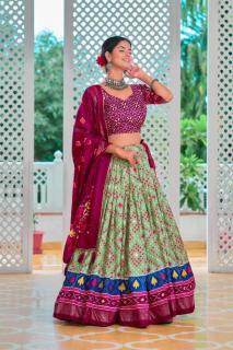 Amisha vol 2 Tussar Silk Silk lehenga choli manufacturers in India