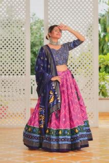 Amisha vol 2 Tussar Silk Silk lehenga choli manufacturers in India
