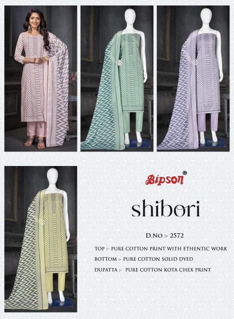 Bipson print shibori 2572 Designer dress materials wholesale in Delhi