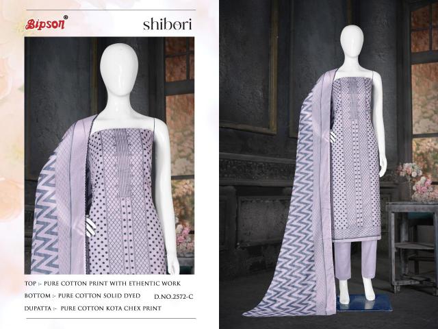 Bipson print shibori 2572 Designer dress materials wholesale in Delhi