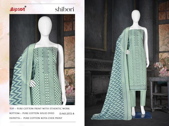 Bipson print shibori 2572 Designer dress materials wholesale in Delhi