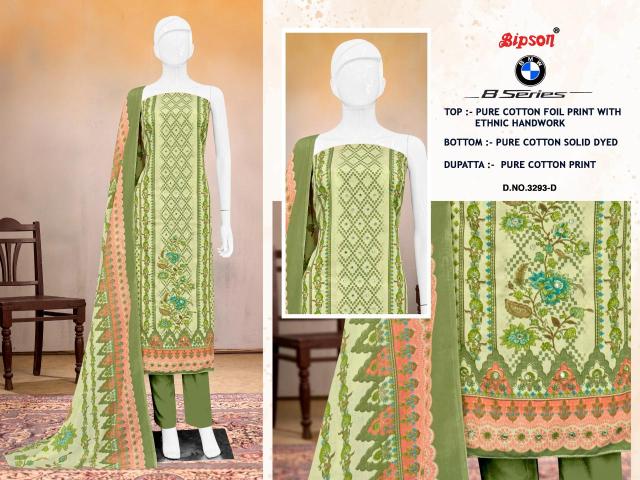 Bipson prints bmw 8 series 3293 Designer dress material manufacturers in Ahmedabad