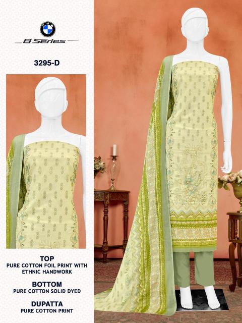 Bipson prints bmw 8 series 3295 Wholesale cotton dress material in Ahmedabad