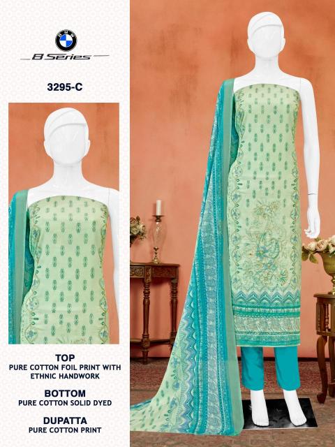 Bipson prints bmw 8 series 3295 Wholesale cotton dress material in Ahmedabad