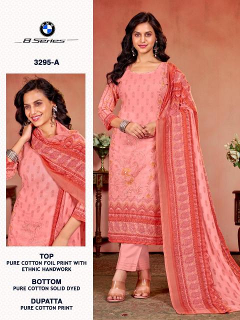 Bipson prints bmw 8 series 3295 Wholesale cotton dress material in Ahmedabad