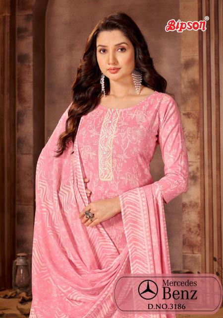 Bipson prints mercedes 3186 Party wear dress materials in Kolkata