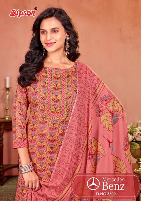 Bipson prints mercedes 3309  Wholesale dress material market in Hyderabad