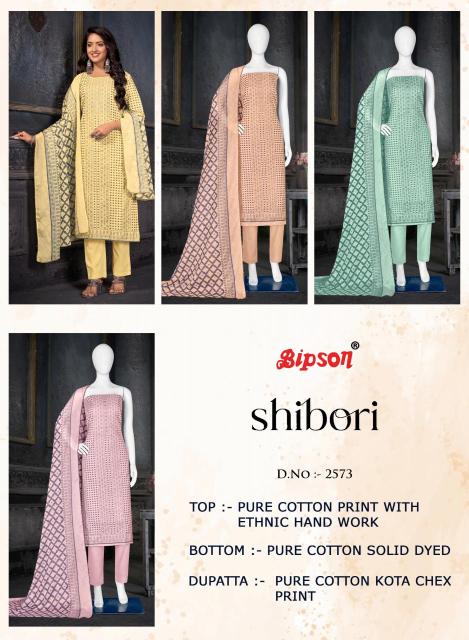 Bipson prints shibori 2573 Dress material manufacturers in India