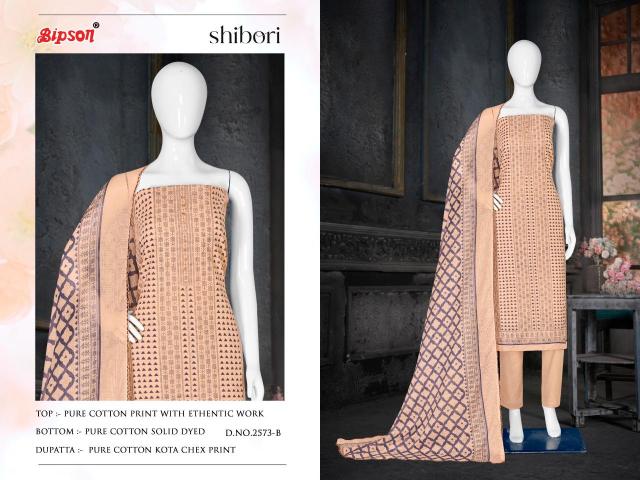 Bipson prints shibori 2573 Dress material manufacturers in India