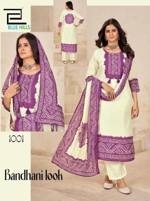 Blue hills bhandani look Kurti Exporters in Surat