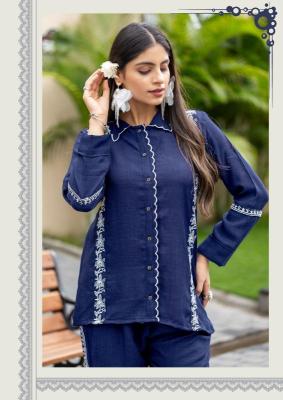 Clysi iris viscose slub coord sets Kurti suppliers in Delhi