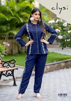 Clysi iris viscose slub coord sets Kurti suppliers in Delhi