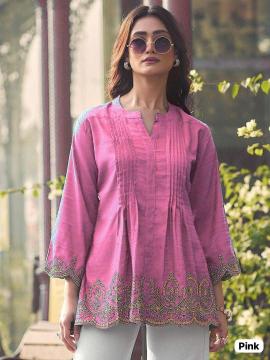 Ff heavy rayon slub short top Wholesale kurti supplier in Ahmedabad