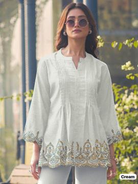 Ff heavy rayon slub short top Wholesale kurti supplier in Ahmedabad